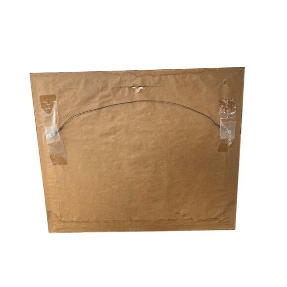 Framed Pastoral Scene Art Print Of Children & Cows With Wooden Frame & Matting R - Picture 5 of 5